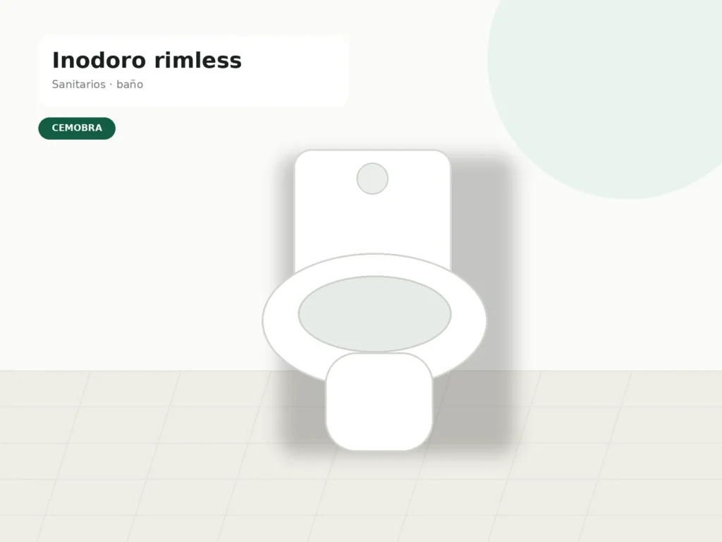 Inodoro compacto rimless salida dual | Cemobra