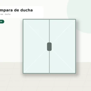 Mampara fija walk-in 80 cm transparente | Cemobra