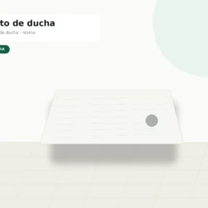 Plato de ducha resina blanco 100x80 cm | Cemobra