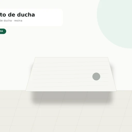 Plato de ducha resina blanco 100x80 cm | Cemobra